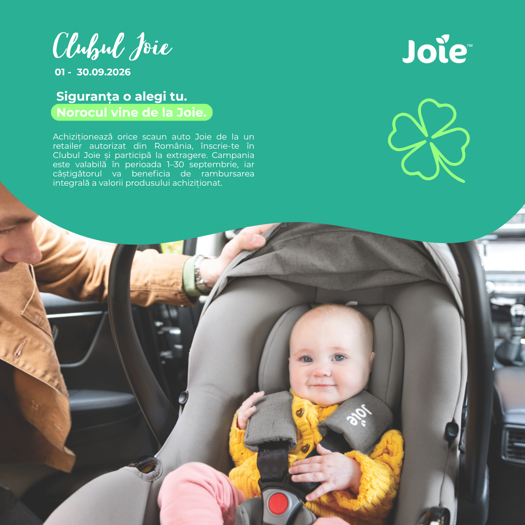 Clubul Joie iti poate aduce banii inapoi pentru scaunul auto ales